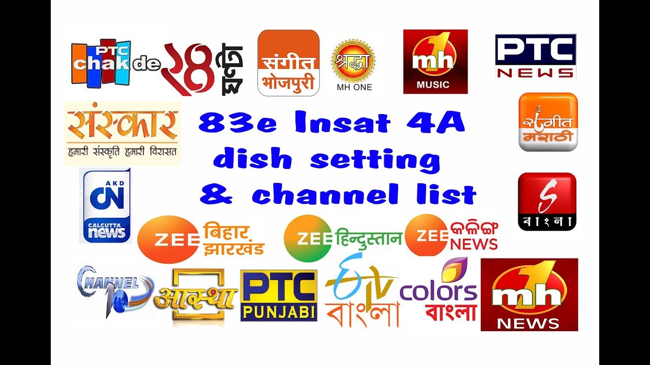 83e Insat 4A dish setting and channel list 2018 "Lagwaye Free Dish"