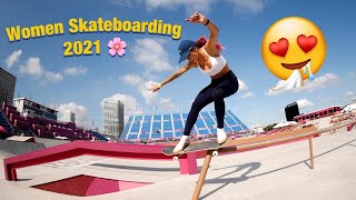 Best Women Skateboarding Videos 🛹👱‍♀️ | Female Skateboarders 2021 | Girl Skater Compilation by SkateparkTV 17,558 views 2 years ago 7 minutes, 22 seconds