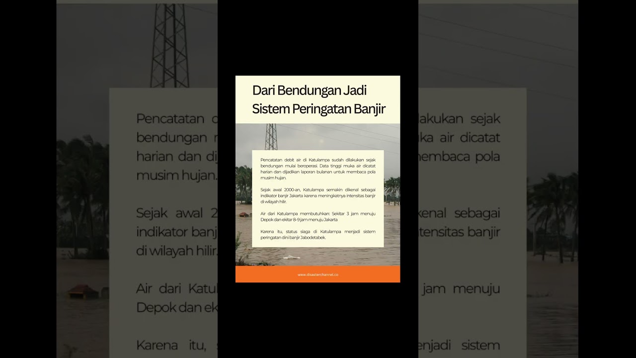 Sejak Kapan Katulampa Jadi Indikator Banjir Jakarta.#info #katulampa #jakarta #banjir #mitigasi