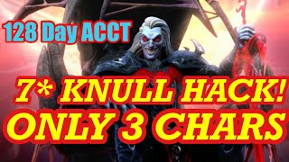 KNULL HACK! ONLY 3 CHARS for 7* UNLOCK! | 128 DAY ACCOUNT Time to "KNULL IT ALL” MARVEL STRIKE FORCE