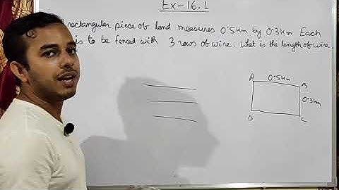 Perimeter and Area - Class 6 - Solutions - Chapter 16 - Ex:- 16.1