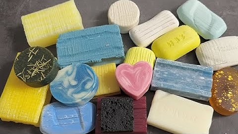 🤩Relaxing ASMR SOAP•Cutting Dry Soap•Bundle of mix colourful ✨ soap & cutting asmr