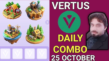 25 OCTOBER VERTUS DAILY COMBO SOLVED TODAY | VERTUS DAILY COMBO |  VERTUS DAILY COMBO  25 OCTOBER
