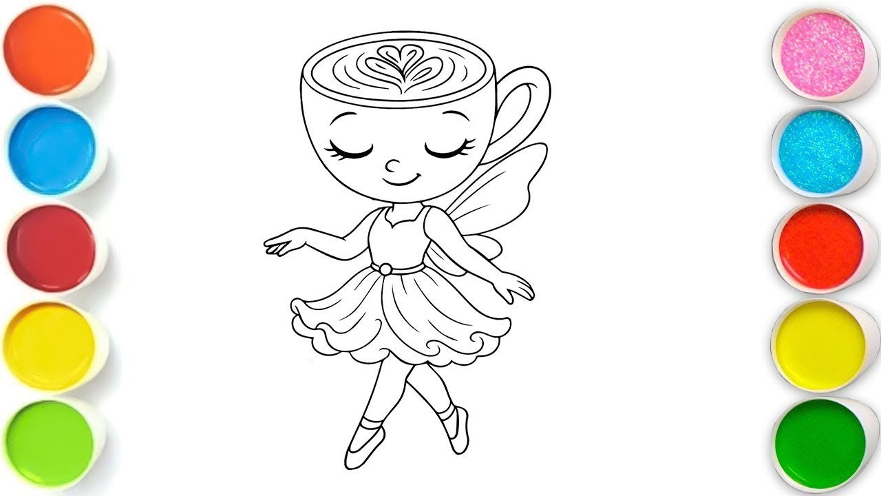 Ballerina Cappuccina Drawing, Painting & Coloring For Kids and Toddlers_ Child Art