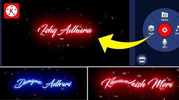 Kinemaster Glow Lyrics Animation Trending Glowing Text Effect Kinemater Status Editing