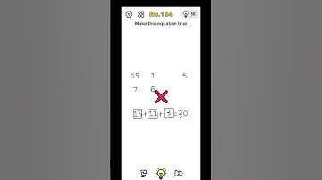 BRAINOUT level 154 Make This equaltion✅True✔ walkthrough #shorts#Brainoutlevel154answer#GAME