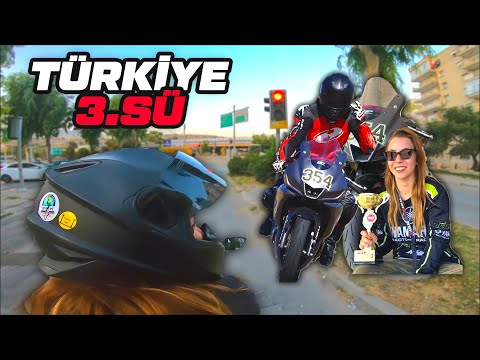 YARIŞÇI KIZIN ARKASINA BİNDİM | ARTÇI MOTOVLOG