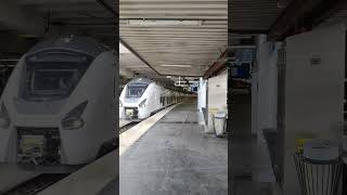 Depart en furie du coradia CDG Express en gare de Paris Nord