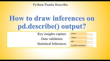 Python Pandas Describe