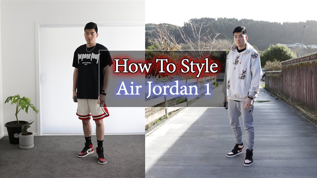 2 COZY OUTFITS WITH AIR JORDAN 1s | How To Style Air Jordan 1 - YouTube