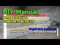 DIY Manual Interlocking Concrete Blocks / Proses membuat Bata jenis Interlocking Concrete Blocks