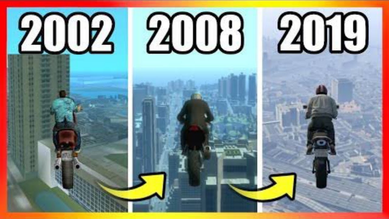 Jumping from highest building on bike in gta gta vice city gta