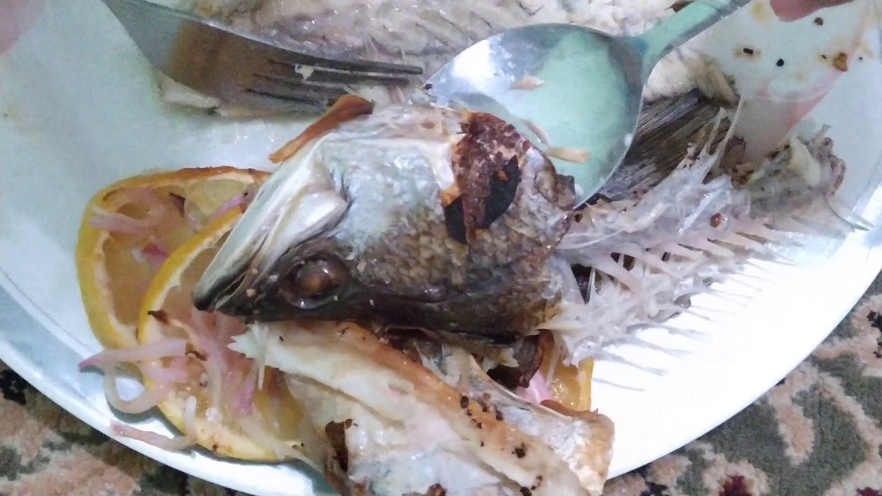 How To Fillet Baked Sea Bass YouTube