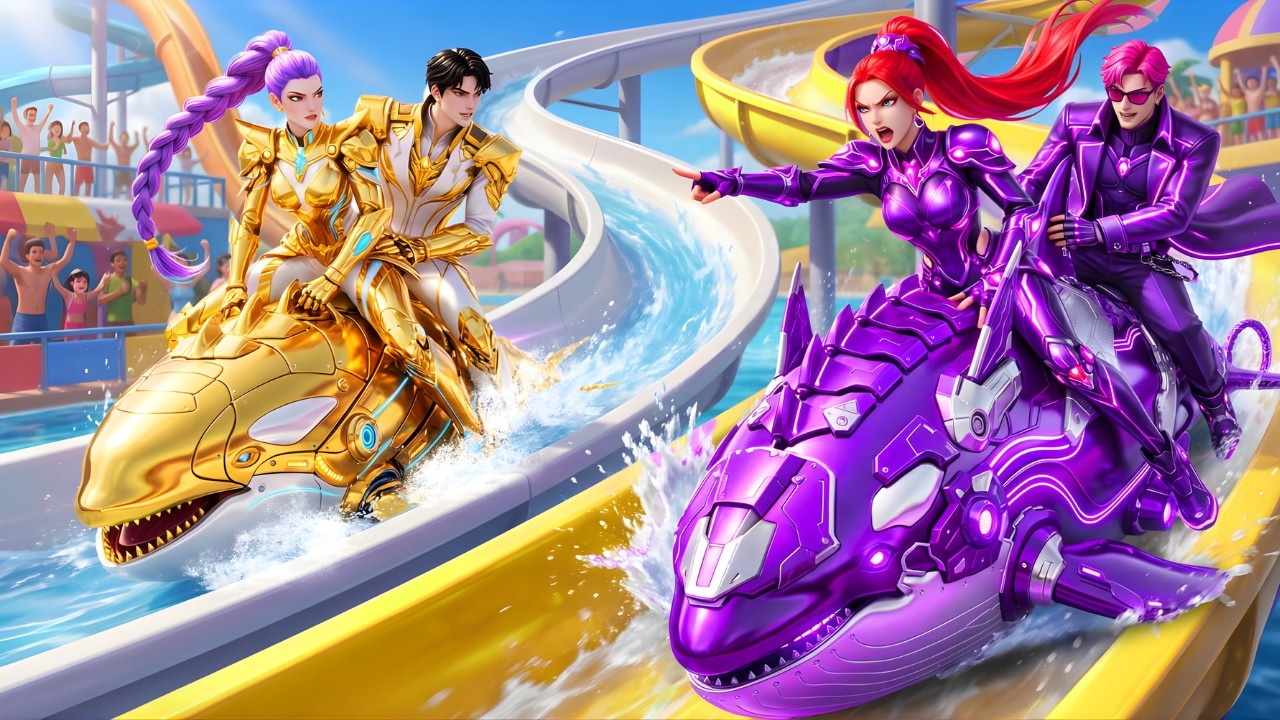 Golden Family VS Violet Family: RUMI Gets The Magic Orca Racing Championship - KPOP Demon Hunters