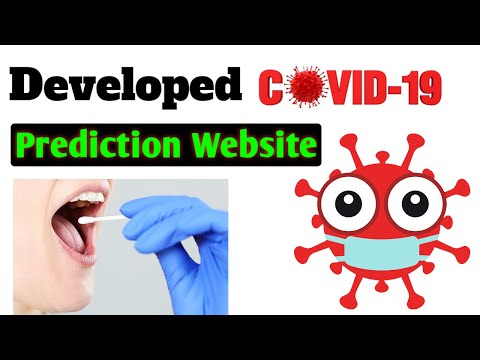 COVID-19 Prediction Website using Django and Machine Learning | Corona Virus Testing Website, Python