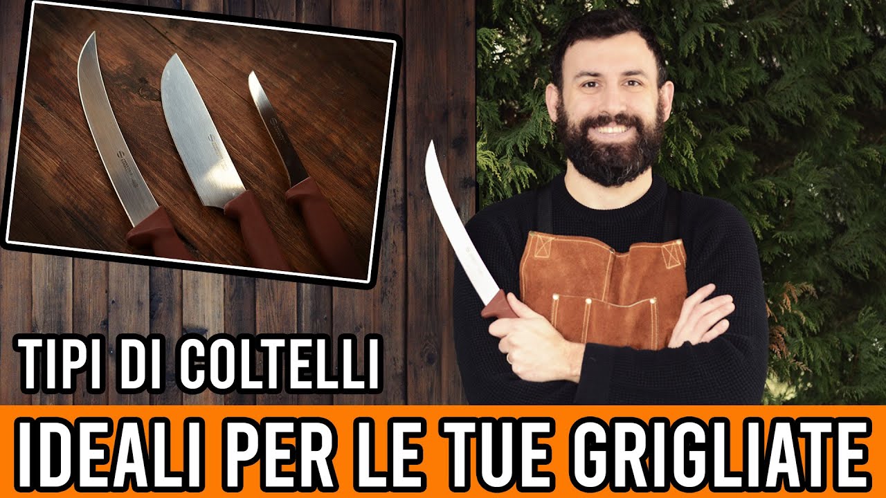 3 Coltelli ideali per i tuoi barbecue  [ e come usare l'acciaino]