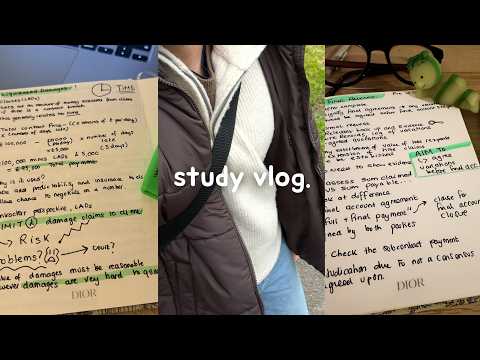 study vlog | being productive, 6am mornings, study notes