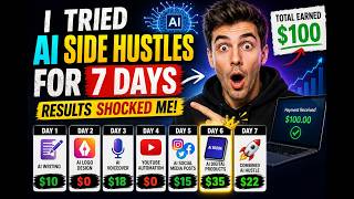 I Tried AI Side Hustles for 7 Days#aiwealthhub #makemoneyonline #aitools #youtubeautomation