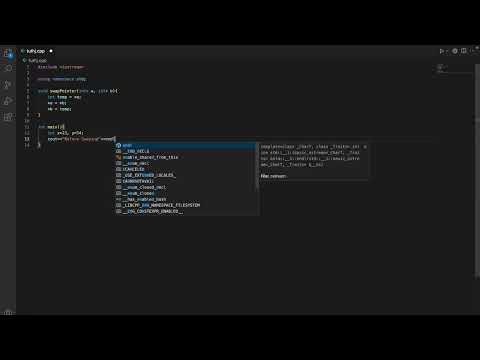 Swapping numbers in C++ using Pointers | Pointer Concept