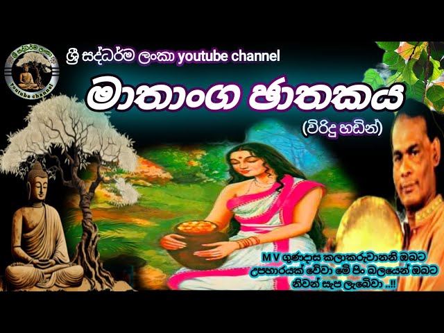 #මාතාංග ඡාතකය|#mathanga jathakaya|#විරිදු බණ|#viridu bana|#m v gunadasa|#ශ්‍රී සද්ධර්ම ලංකා class=