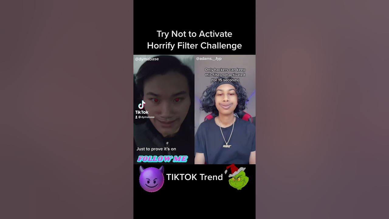 Try Not to Activate Horrify Filter Challenge - TIKTOK Trends | DYMABASE SHORTS