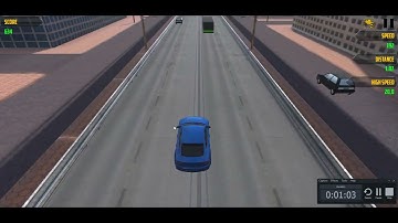 Highway Racer OneWay Mode GamePlay