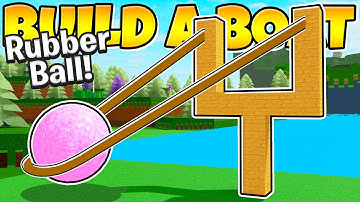 I launched BOUNCY BALLS with a slingshot to the end! Roblox Build a Boat