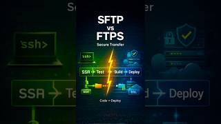 SFTP vs FTPS Explained in 60s π #sftp #ftp #devops #techexplained #shorts