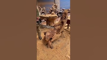 Tree root back chair production skills, good machinery and good tools to save time and effort