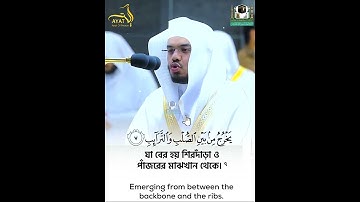 Surah Tariq┇ সুরাহ তারিক┇ Yasser Al-Dosary ┇ Ayat of Peace ┇ سورة الطارق ┇ ياسر الدوسري