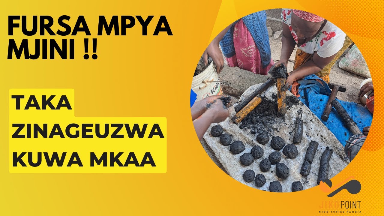 Jinsi taka zinavyogeuzwa  kuwa mkaa mbadala