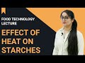 Effect of heat on starches  food technology lecture