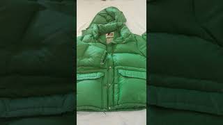 1970S The North Face Green Puffer Jacket