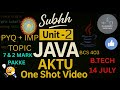 🔥 Java Unit 2 – Complete Exception Handling + PYQ | AKTU BCS403 |ONE SHOT+ NOTES + PYQ