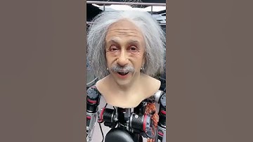 scientist made human robo. This robo like genius Albert Einstein. #shortz #robot #alberteinstein