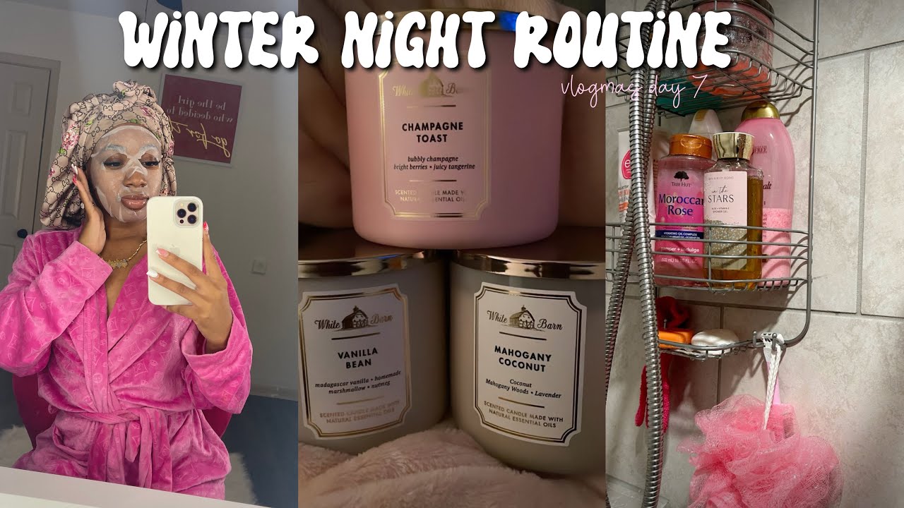 MY COZY WINTER ROUTINE ️| shower routine, cozy, self care, crumbl ...