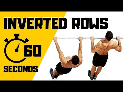ROWING IS GROWING. How To Do Inverted Rows in 60 Seconds.