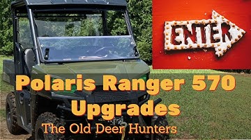 Polaris Ranger 570 Upgrades - Silent Rider Muffler, Hog Rack, Under Seat Storage