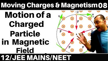 Moving Charges n Magnetism 08 : Motion of a charged Particle in Magnetic Field : JEE /NEET