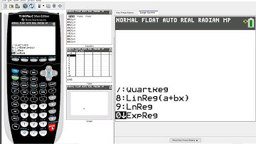 Finding Exponential Equation with TI 84