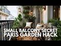 Tiny Parisian Attic Makeover: Transforming Historic Balconies Into All-Season Vertical Gardens