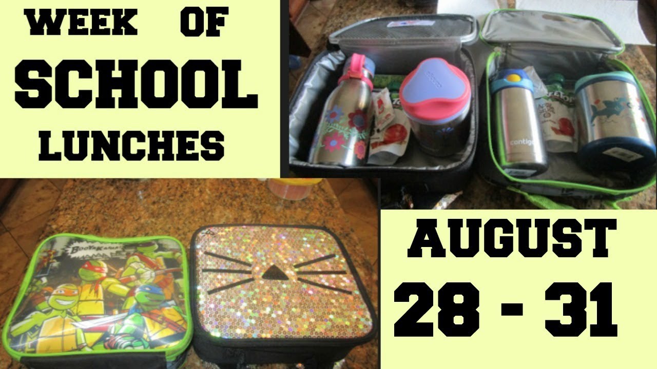 SCHOOL LUNCHES IDEAS.. PICKY EATERS ..WEEK 2 - YouTube