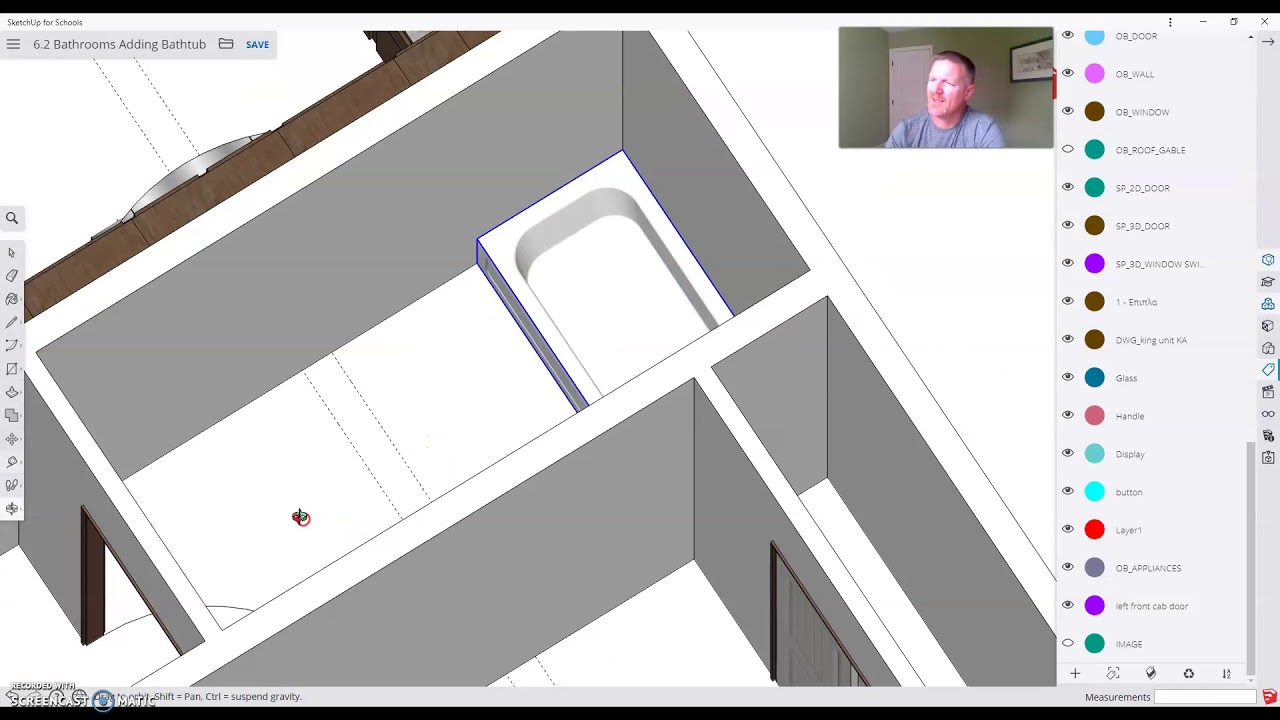 6 8 adding a toilet with sketchup for education youtube