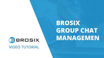 Brosix Group Chat Management