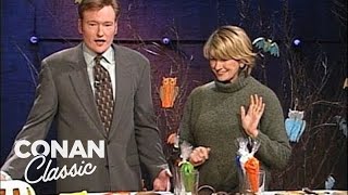 Martha Stewart Shows Conan How to Spruce Up His Halloween | Late Night with Conan O’Brien