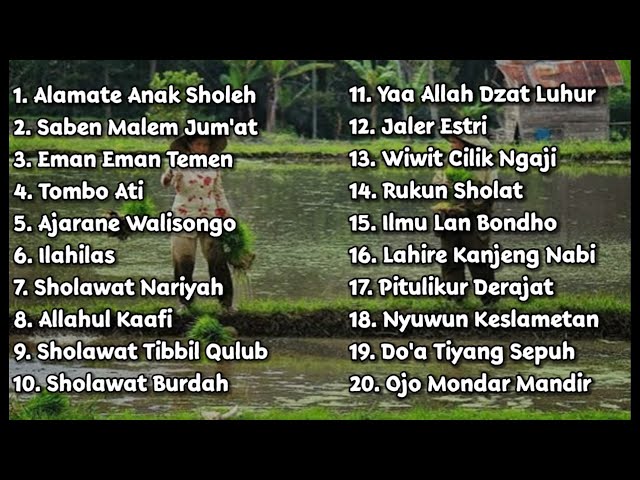 LAGU LAGU SHOLAWAT JAWA - TERBAIK FULL ALBUM | Full Album TERBARU Paling Asik 🎵 class=