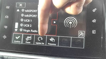 Citroen C4 Cactus: Reset DAB radio station list.