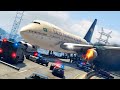 Airplane B747 Emergency Landing on Highway | GTA 5