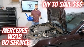 how to perform a b0 service on your mercedes e550, e350, or other w212 model. - diy to save big $$$!
