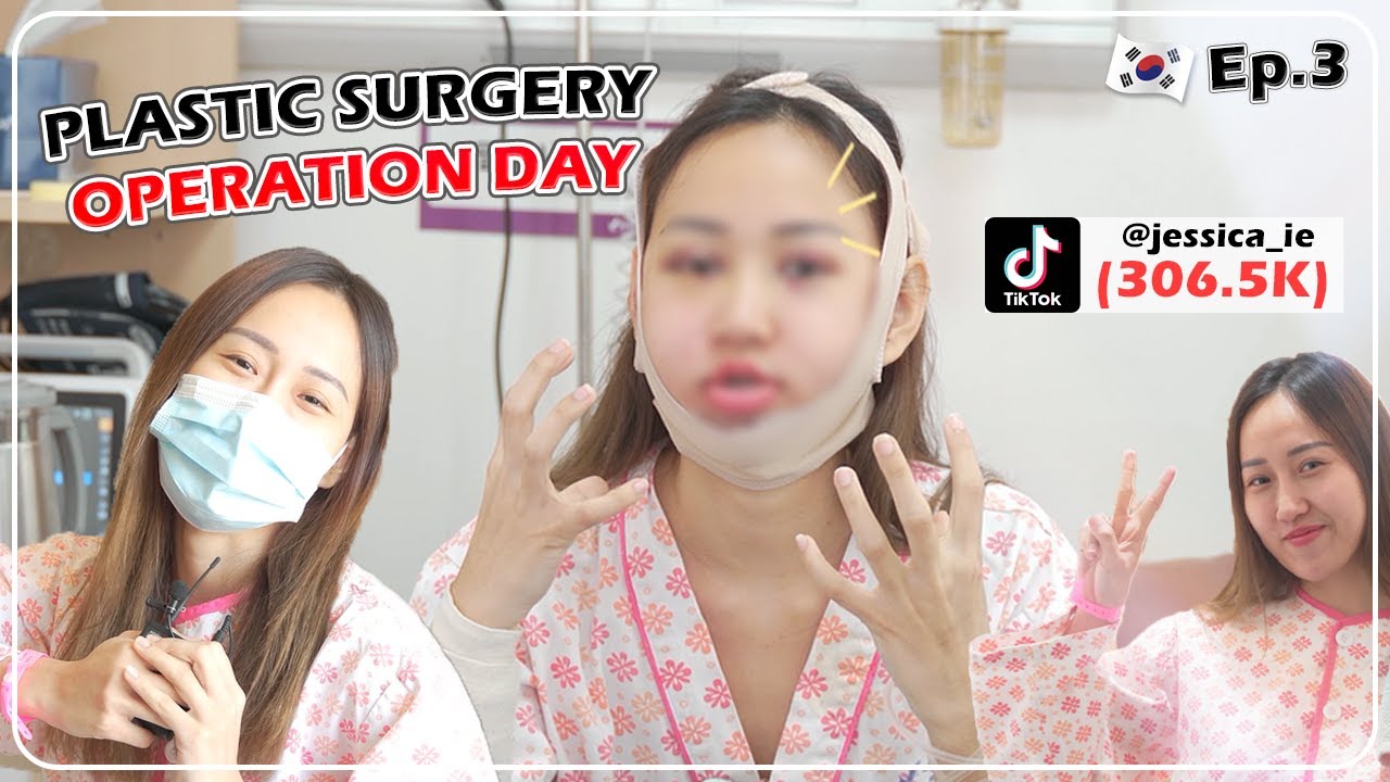 [Eng] Ep.3 Finally, the day of her surgery came! | Double Jaw,FacialContouring,Double Eyelid Surgery